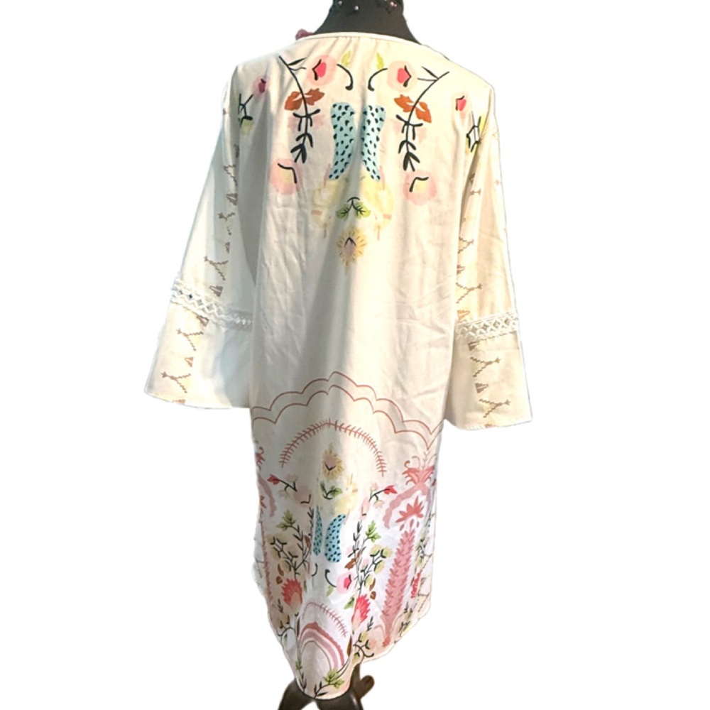 Boho Kaftan Dress XXL – Flowy, Floral & Cruise Ready 🌺 - Picture 3 of 3